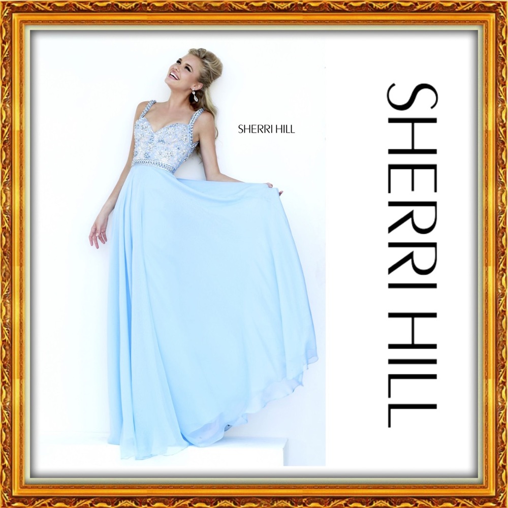 Sherri Hill Light Blue Gown